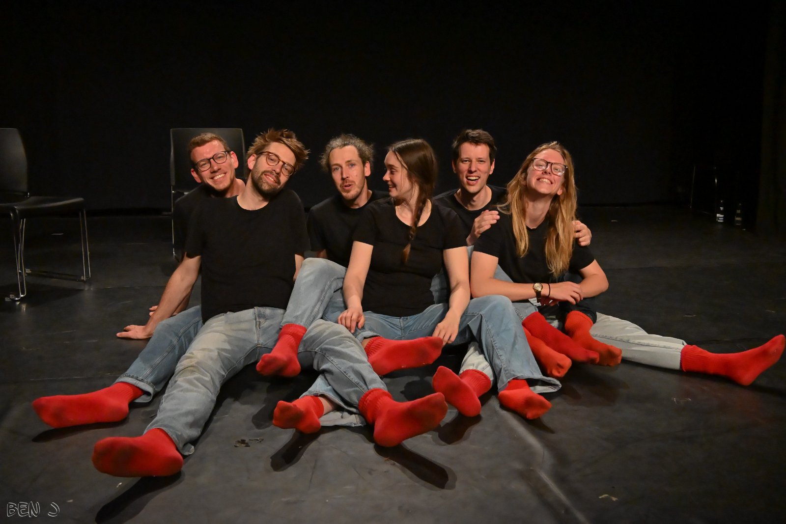 De spelers van Commotie